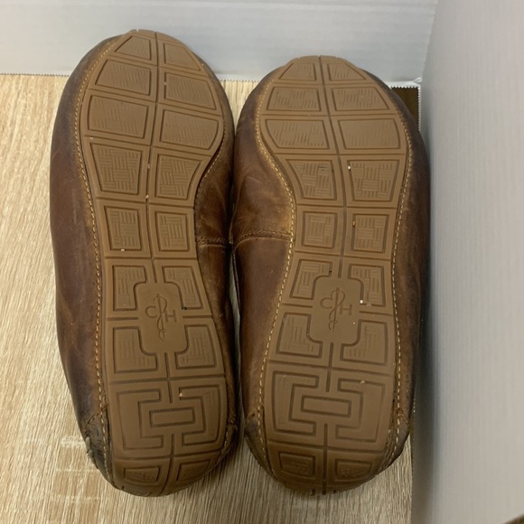 Men's Brown Leather Driving Shoes Loafers 9W EE wide - Picture 7 of 8